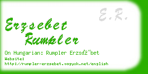 erzsebet rumpler business card